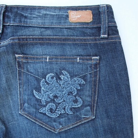 Anthropologie Paige Women's SZ 29 Hollywood Hills Bootcut Embroidered Jeans - Picture 9 of 14